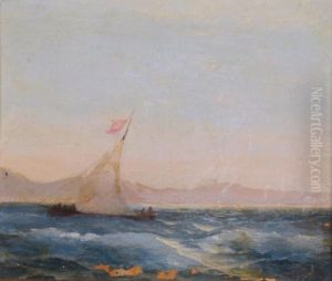 Bateau En Mer by Ivan Konstantinovich Aivazovsky
