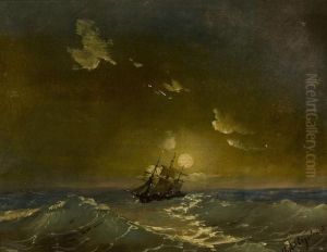 A Ship In Moonlit Waters