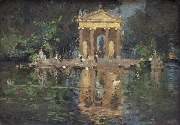Villa Borghese - Il Tempietto Di Esculapio - Roma - view 1