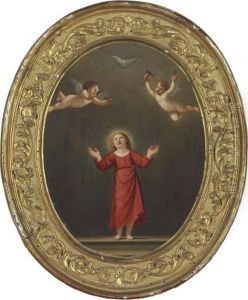 The Christ Child With The Holy Dove by Francesco Albani