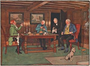 The Connoisseurs, A Glass Of Port by Cecil Charles Aldin