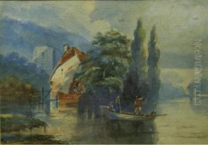 A River Scene A River Scene