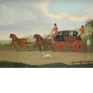 The London And Edinburgh Royal 
Mail, Passing The 101st Milestone From London, Between Stamford And 
Grantham