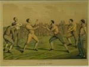 A Prize Fight by Henry Thomas Alken