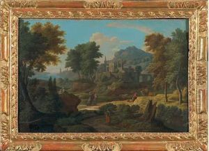 Personnages Dans Un Paysage