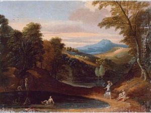 Bathers In A Classical Landscape
