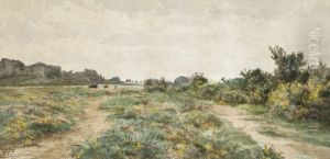 Vue De Plougastel, Bretagne by Auguste Allonge