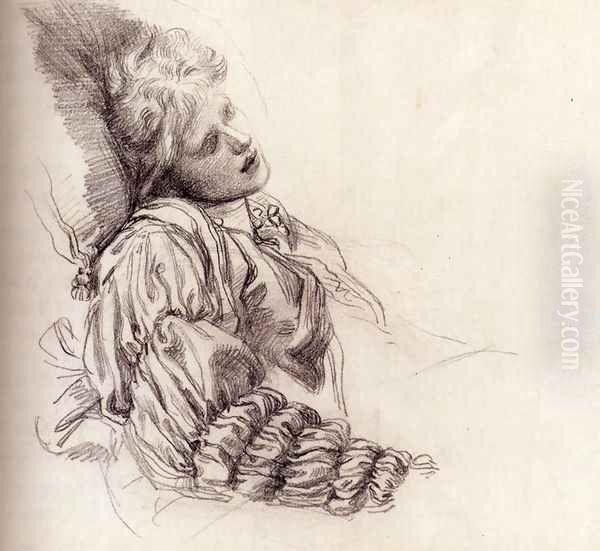 Ellen Terry Asleep - view 1