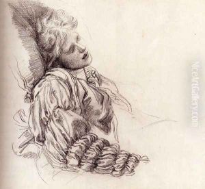 Ellen Terry Asleep by George Frederick Watts