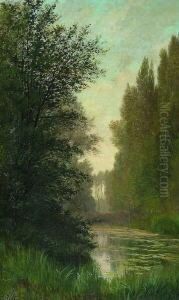 Am Waldteich. by Auguste Allonge