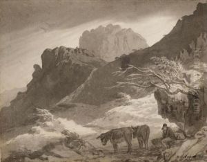 Romantic Landscape by Henry Curzon Allport