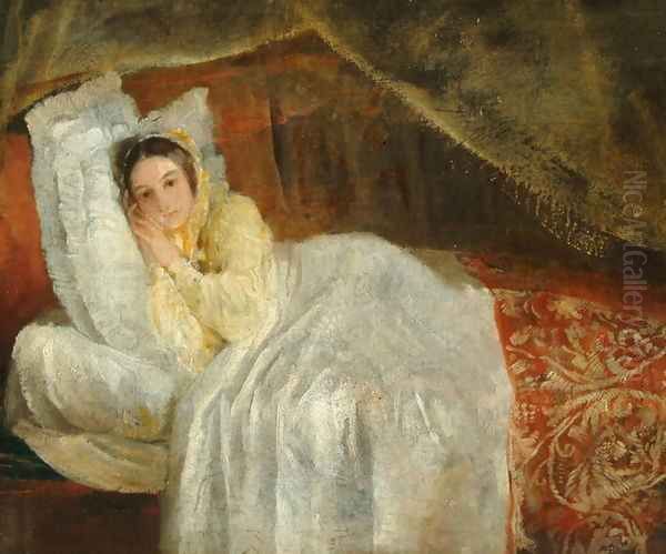 Lady on a day-bed, 1844 - view 1