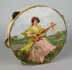 La Guitariste Andalouse by Alonso Perez