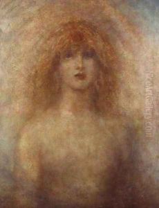Uldra, The Scandinavian Spirit of the Rainbow in the Waterfall, 1884 by George Frederick Watts