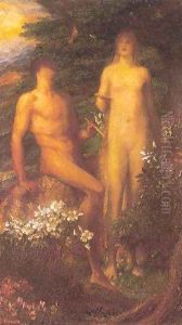 Adam and Eve Before The Temptation by George Frederick Watts