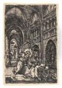 Christus Vertreibt Die Wechsler by Albrecht Altdorfer