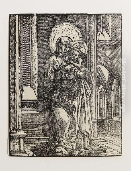 La Vierge Debout Dans Une Eglise - view 1