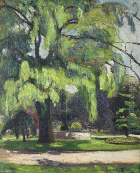 The Fountain By The Tree - view 1