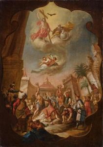 Steinigung Und Himmelsvision Des Heiligen Stephanus by Bartholomaus Altomonte