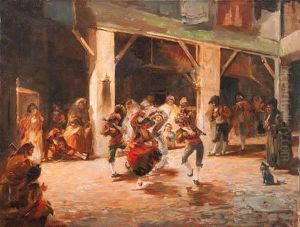 "escena De Baile". by Emilio Alvarez Diaz