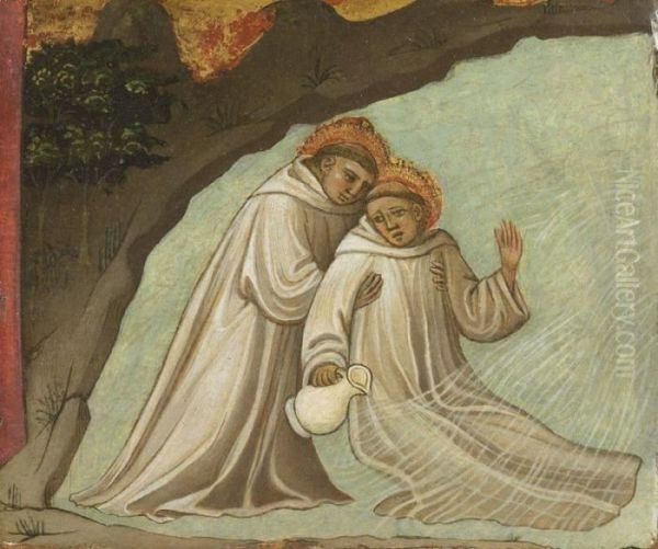 Deux Saints Dans Un Fleuve - view 1