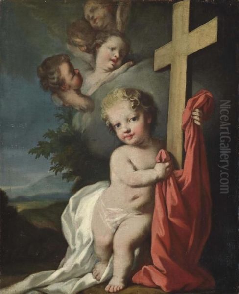 The Christ Child Holding A Cross - view 1