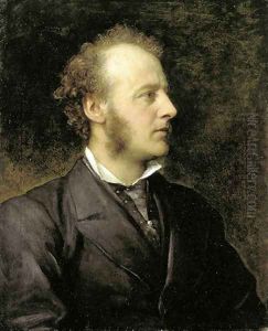 Portrait Of Sir John Everett Millais by George Frederick Watts