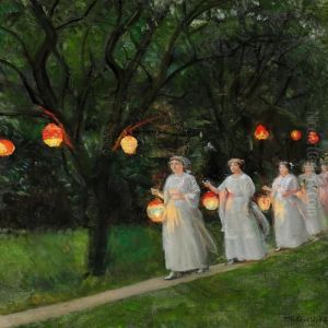 Havefest Hos Ancher by Michael Ancher