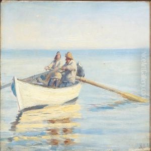 Two Fishermen In A Rowboat