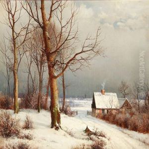 Winter Day With A Country House Winter Day With A Country House