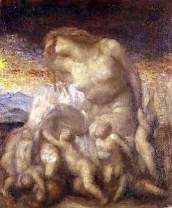 Study for 'Evolution' by George Frederick Watts