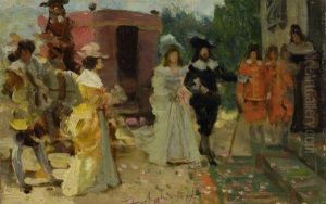 Carrozze Con Figure by Federico Andreotti