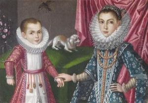 Double Portrait Of A Boy And A Girl by Sofonisba Anguissola