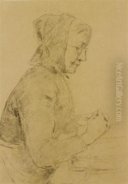 Portrait Of A Old Peasant Woman - view 1