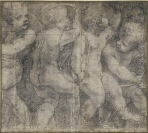 Putti Dancing With Hoops