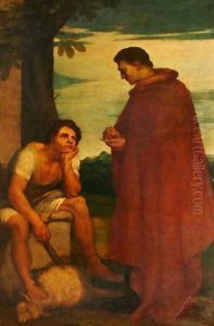 Aristides and the Shepherd by George Frederick Watts