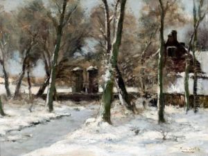 Toegangspoort Van Winters Bos by Louis Apol