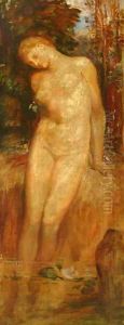 Nude Standing by George Frederick Watts