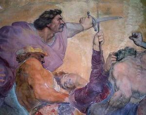 Detail of Punishment of the Doctor, Villa Medicea di Careggi by George Frederick Watts