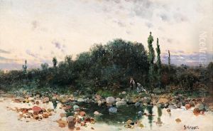 Vista Fluvial by Jose Armet Y Portanell