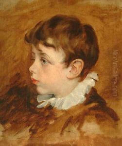 Boy's Head, 1836 by George Frederick Watts
