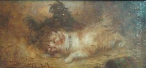 Study Of Two Terriers by George Armfield