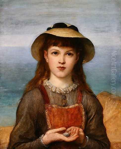Study- Head of a Girl, 1876 - view 1