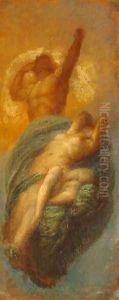 Sun, Earth and their Daughter Moon by George Frederick Watts