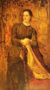 The Honourable Mary Baring Later The Marchioness Of Northampton by George Frederick Watts