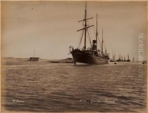 Suez Canal by Hippolyte Arnoux