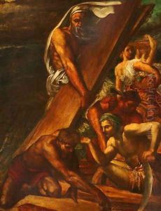 Building the Ark, c.1863 by George Frederick Watts