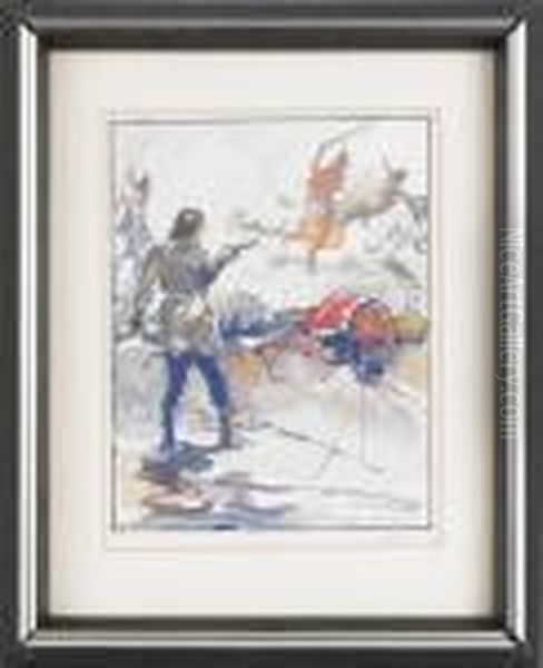 Western Battle Scene - view 1