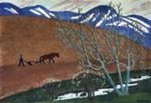 The Plough Night by Nikolai Astrup
