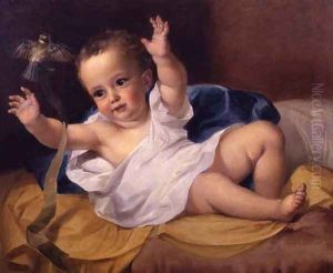 Gerald Hamilton as an infant, 1839 by George Frederick Watts